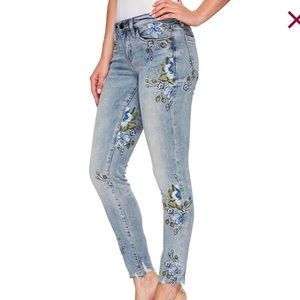 Blank NYC embroidered jeans